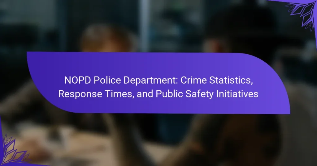 NOPD Police Department: Crime Statistics, Response Times, and Public Safety Initiatives