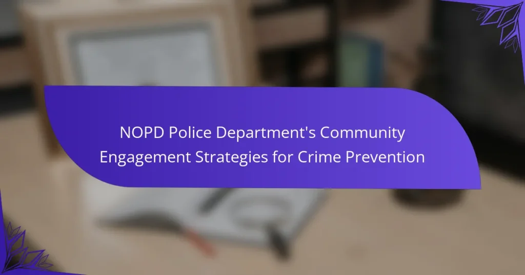 NOPD Police Department’s Community Engagement Strategies for Crime Prevention